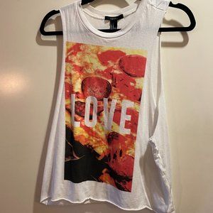 I <3 Pizza Cut Out Tank Ton